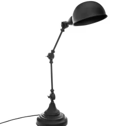 Lampe Basalt noire - métal H55 cm - Atmosphera