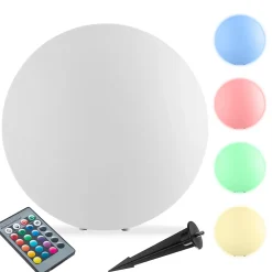 Lampe boule avec éclairage LED 12 W avec télécommande et ampoule