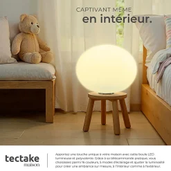 Lampe boule avec éclairage LED 12 W avec télécommande et ampoule