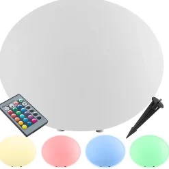 Lampe boule avec éclairage LED 12 W avec télécommande et ampoule