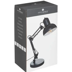 Lampe Bren - métal - noir - H55 - 8 cm - Atmosphera