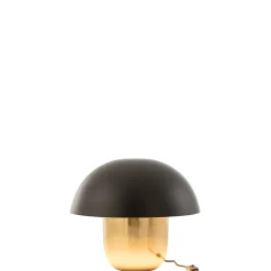 Lampe champignon en métal noir 40x40x35 cm