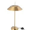 Lampe champignon en métal doré 30.5x30.5x56 cm