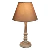 Lampe Charme en bois coloris taupe