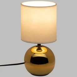Lampe céramique Timéo H25cm or - Atmosphera