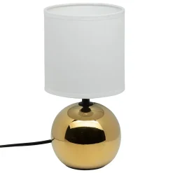 Lampe céramique Timéo H25cm or - Atmosphera