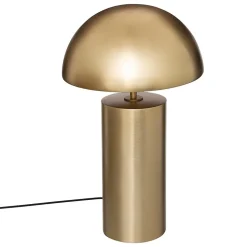 Lampe cylindrique champi dorée H50