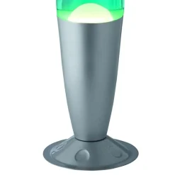 Lampe d'ambiance argent, vert et turquoise, forme fusée - Trio - Lava