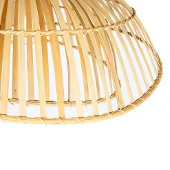 Lampe d'arche orientale noire avec bambou naturel - Pua