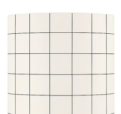 Lampe déco à poser Sodeco rouge et blanc H.25 x Ø11,5 cm