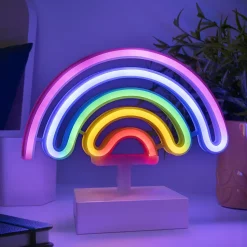 Lampe décorative LED néon arc en ciel multicouleurs l.22 x H.19 cm Paladone