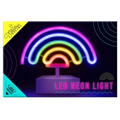 Lampe décorative LED néon arc en ciel multicouleurs l.22 x H.19 cm Paladone