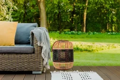 Lampe décorative solaire KORBINIAN avec effet flamme H : 38 cm