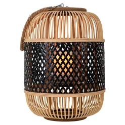 Lampe décorative solaire KORBINIAN avec effet flamme H : 38 cm