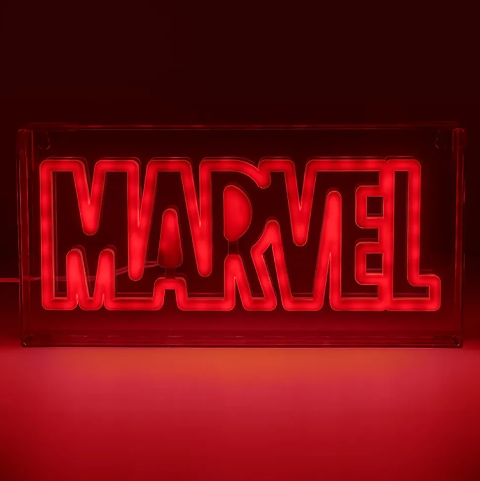 Lampe décorative USB led néon light " Marvel " rouge l.30 x H.15 cm Paladone
