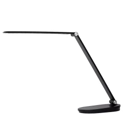 Lampe de bureau ALDWIN en abs avec LED intégré - Noir - Lucide