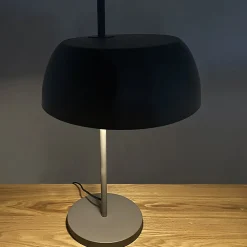 Lampe de bureau avec abat-jour en métal gris H54 cm - POLY 5621