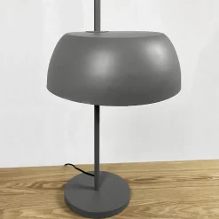 Lampe de bureau avec abat-jour en métal gris H54 cm - POLY 5621