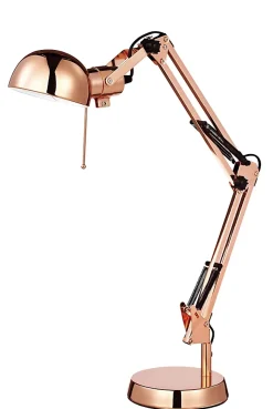 Lampe de bureau Bakossi E14 IP20 cuivre