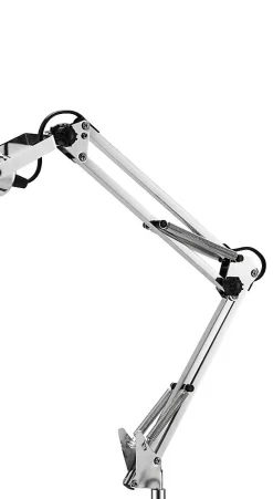 Lampe de bureau Bakossi E14 IP20 argent