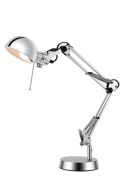 Lampe de bureau Bakossi E14 IP20 argent