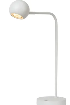 Lampe de bureau COMET en métal avec LED intégré - Blanc - Lucide