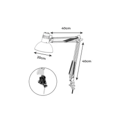 Lampe de bureau EDM Melbourne Flexo (20 x 98 cm)