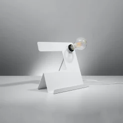 Lampe de bureau en acier 1 lampes 25x13x24cm Sollux