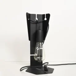 Lampe de bureau en acier 1 lampes 15x15x31cm Sollux