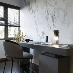 Lampe de bureau en acier 1 lampes 15x15x31cm Sollux