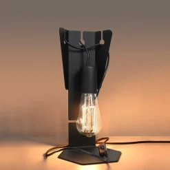 Lampe de bureau en acier 1 lampes 15x15x31cm Sollux