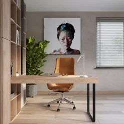 Lampe de bureau en acier 1 lampes 14x20x43cm Sollux