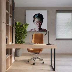 Lampe de bureau en acier 1 lampes 14x20x43cm Sollux