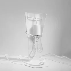 Lampe de bureau en acier 1 lampes 15x15x31cm Sollux