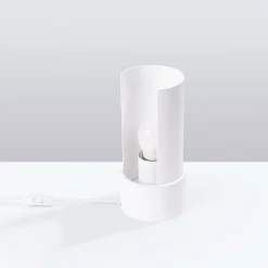 Lampe de bureau en acier 1 lampes 10x10x21cm Sollux