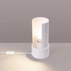 Lampe de bureau en acier 1 lampes 10x10x21cm Sollux