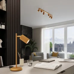 Lampe de bureau en aluminium 1 lampes 14.5x19.5x43cm Sollux