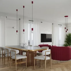 Lampe de bureau en aluminium/verre 1 lampes 12x12x19cm Sollux