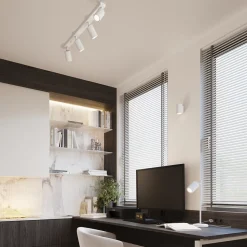 Lampe de bureau en aluminium 1 ampoule 4000K - 14.5x19.5x43cm Sollux