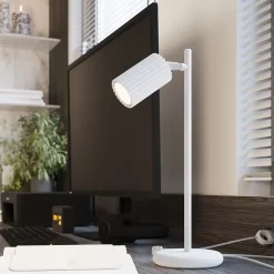 Lampe de bureau en aluminium 1 ampoule 3000K - 14.5x19.5x43cm Sollux