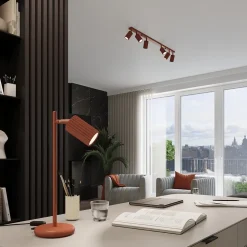 Lampe de bureau en aluminium 1 ampoule 3000K - 14.5x19.5x43cm Sollux