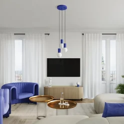 Lampe de bureau en aluminium/verre 1 lampes 12x12x19cm Sollux