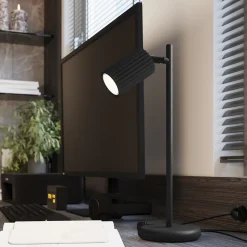 Lampe de bureau en aluminium 1 ampoule 3000K - 14.5x19.5x43cm Sollux