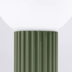 Lampe de bureau en aluminium/verre 1 lampes 12x12x19cm Sollux