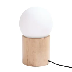Lampe de bureau en bois 1 ampoule 4000K - 12x12x21cm Sollux
