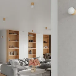 Lampe de bureau en bois 1 ampoule 3000K - 12x12x21cm Sollux