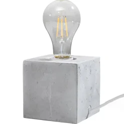 Lampe de bureau en béton 1 lampes 10x10x10cm Sollux