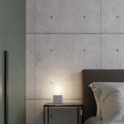 Lampe de bureau en béton 1 lampes 10x10x10cm Sollux