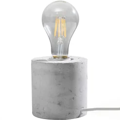 Lampe de bureau en béton 1 ampoule 3000K - 10x10x10cm Sollux