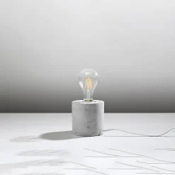 Lampe de bureau en béton 1 lampes 10x10x10cm Sollux